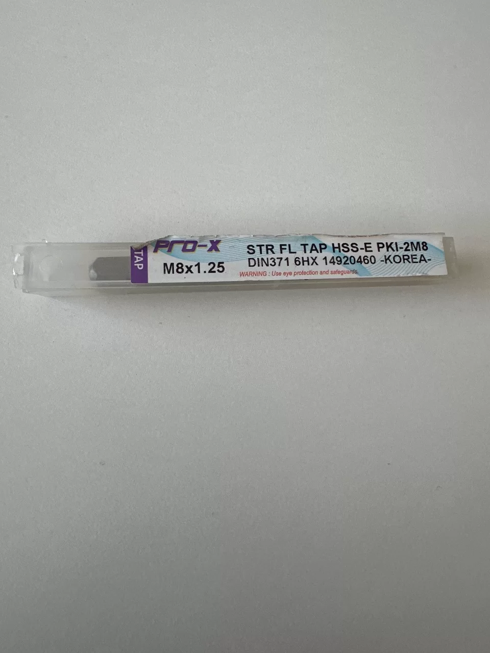 M8X1.25X6HXX90.0 · Düz Makine Kılavuzu (DIN371 / HSS-E) ürün fotoğrafı
