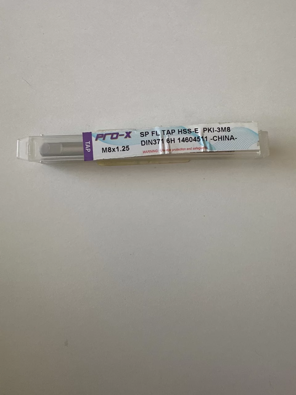 M8X1.25X6HX90.0 · Helis Makine Kılavuzu (DIN371 / HSS-E) ürün fotoğrafı